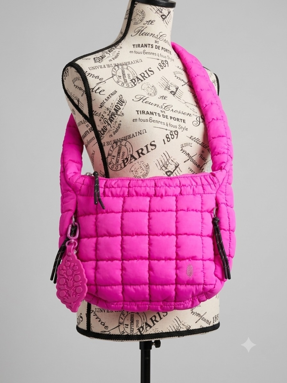 🍁 NWT|  FP Movement  ♡ Mini Quilted Carryall Bag & FP Bag Charm